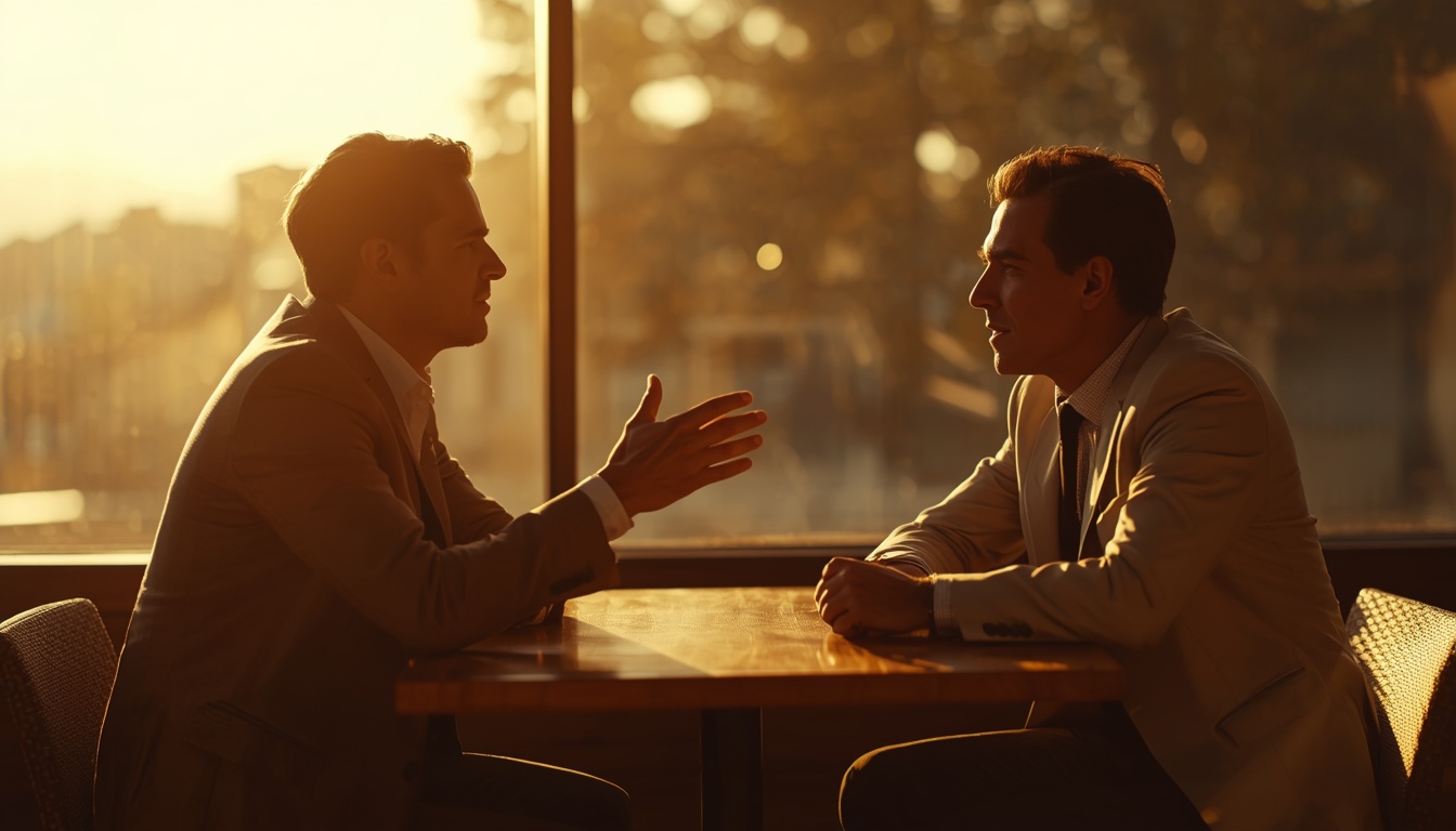 A professional man in his late 30s in a virtual recovery coaching session with Epic Journey from a modern home office