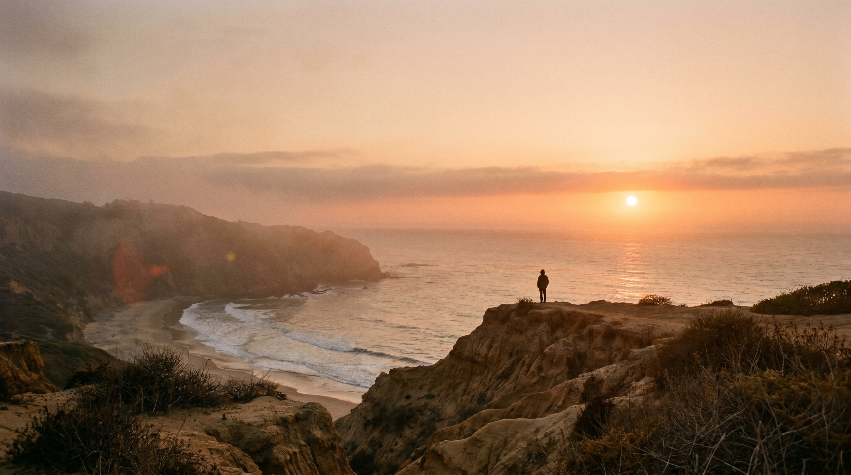 Sunrise over the Pacific coast, Newport Beach